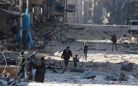 Chiến sự vẫn đang diễn ra ác liệt ở Aleppo, Syria.